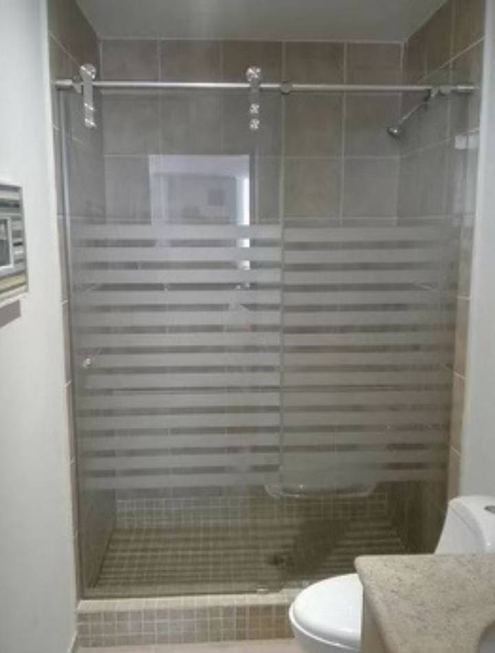 slide shower door